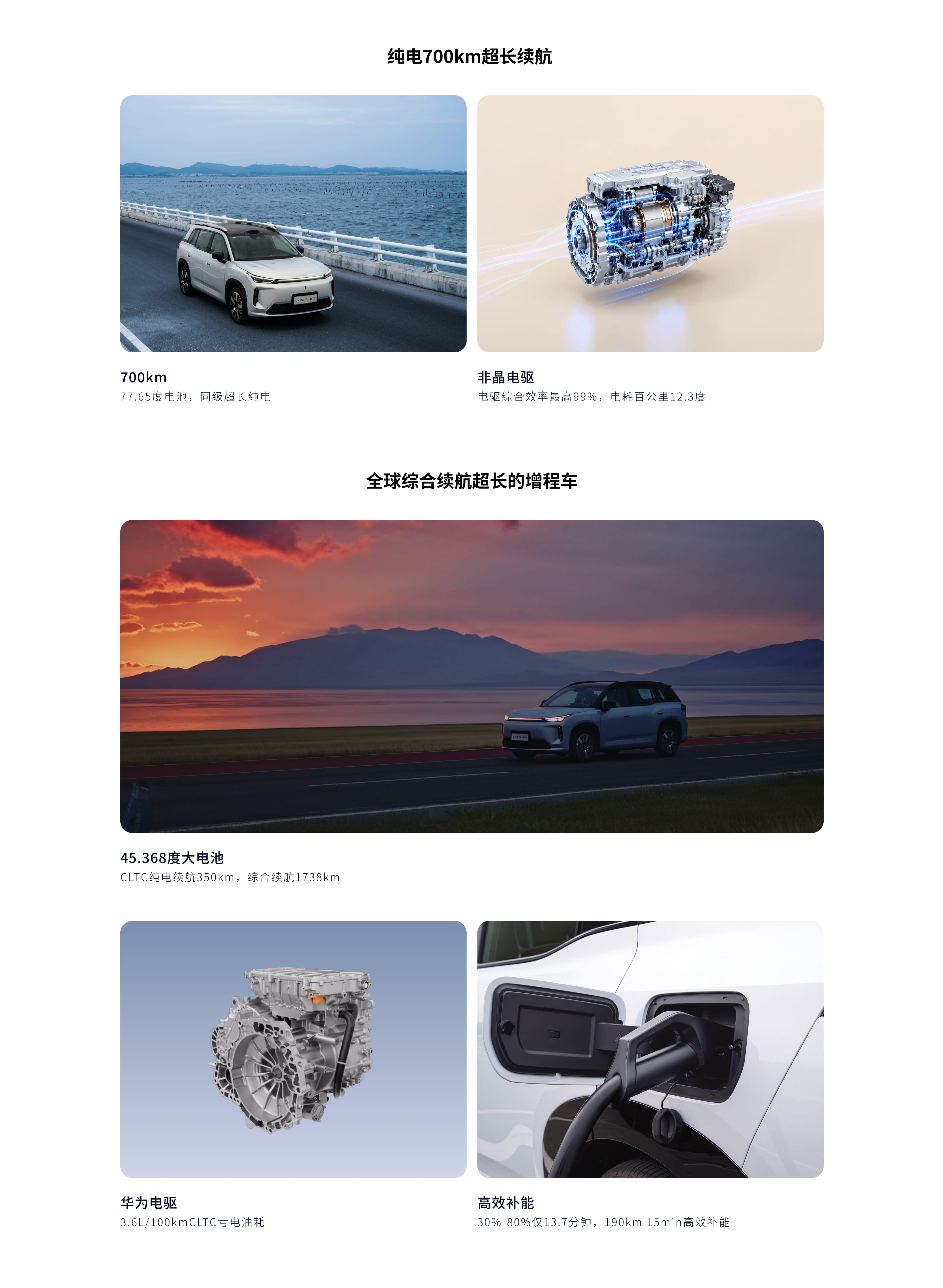 广汽埃安 AION i60 纯电与增程技术官方图解
