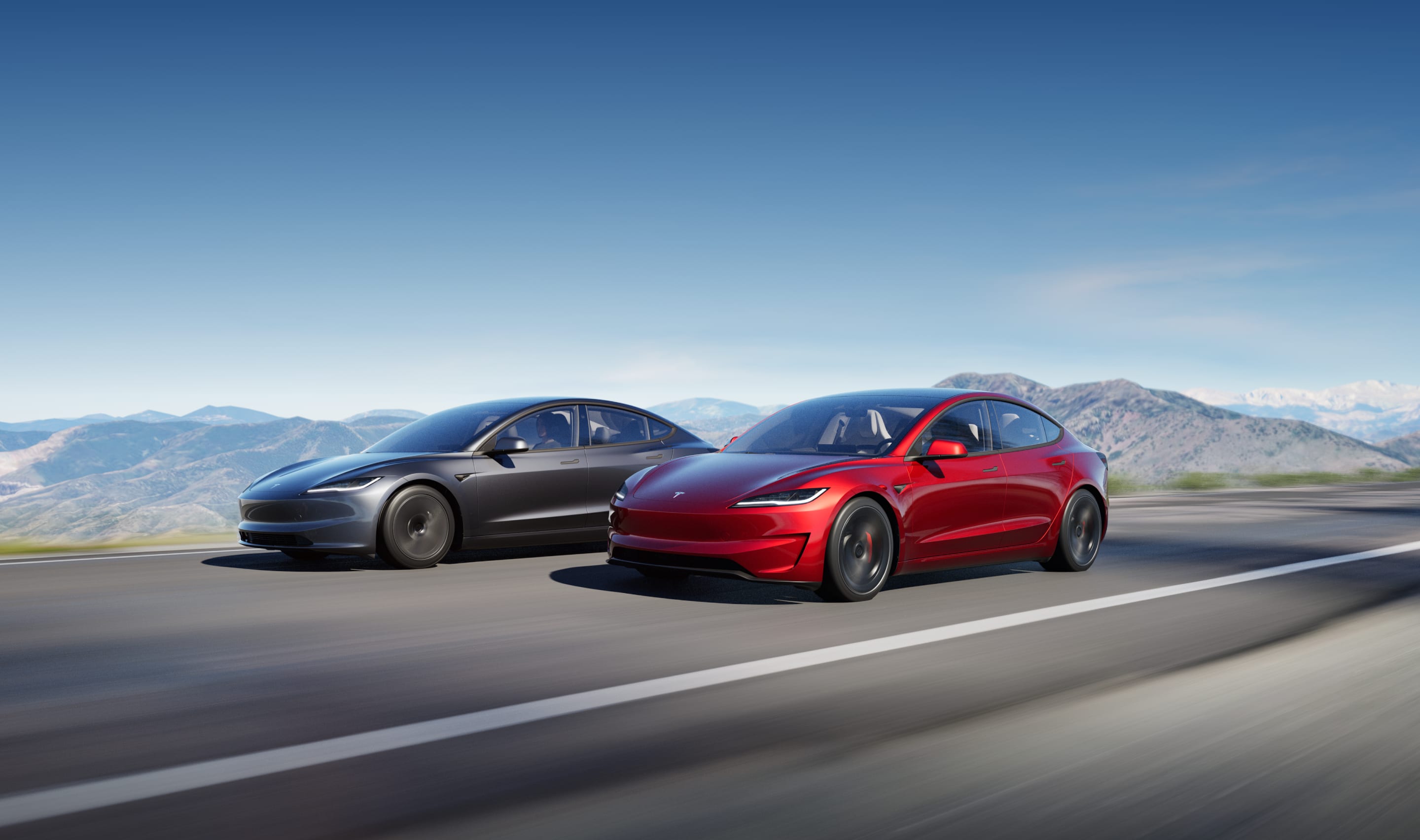 Tesla 特斯拉 Model 3官方宣传图片