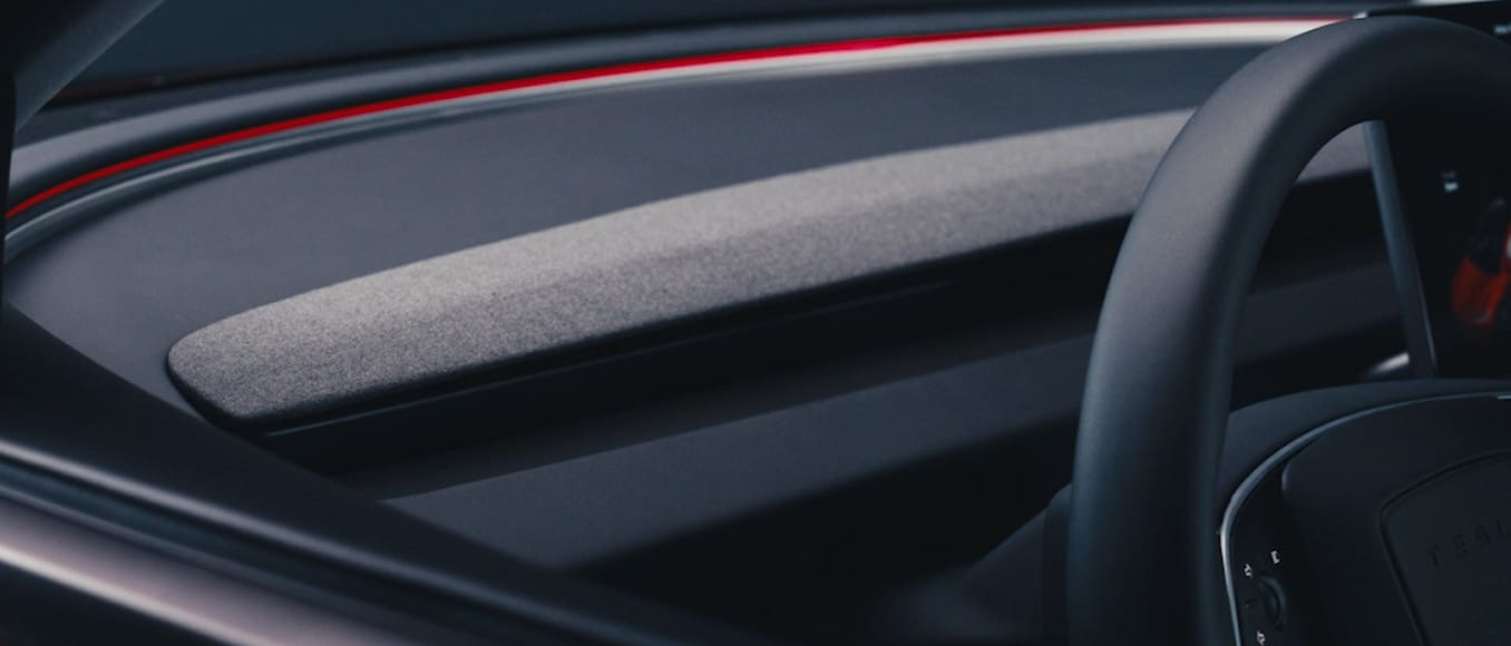 Tesla Model 3 官方内饰饰板图