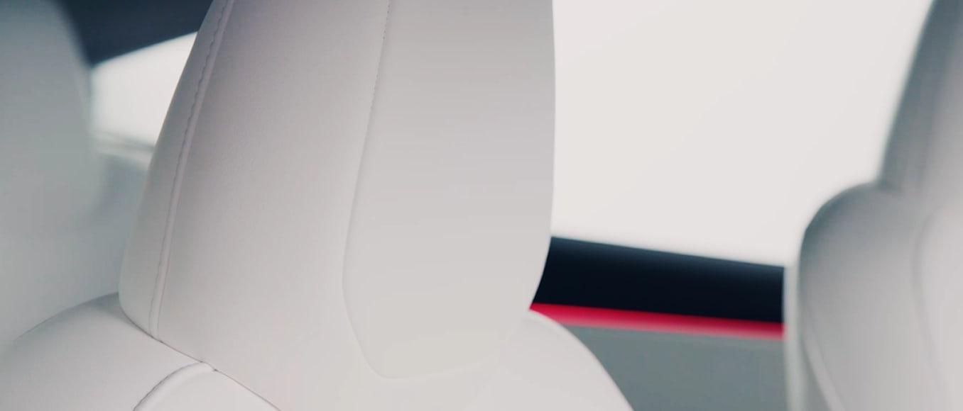 Tesla Model 3 官方座椅饰面图