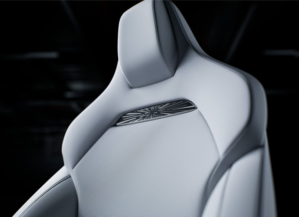 Tesla Model 3 Performance 官方性能座椅图