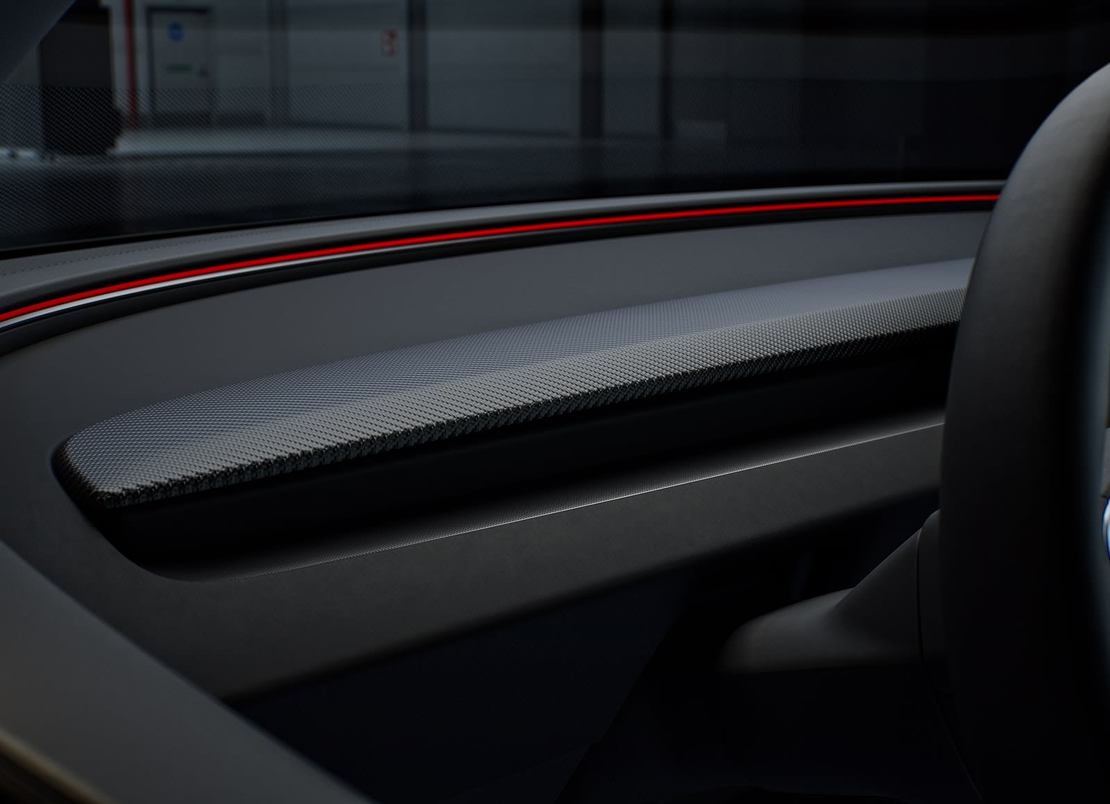 Tesla Model 3 Performance 官方座舱饰板图
