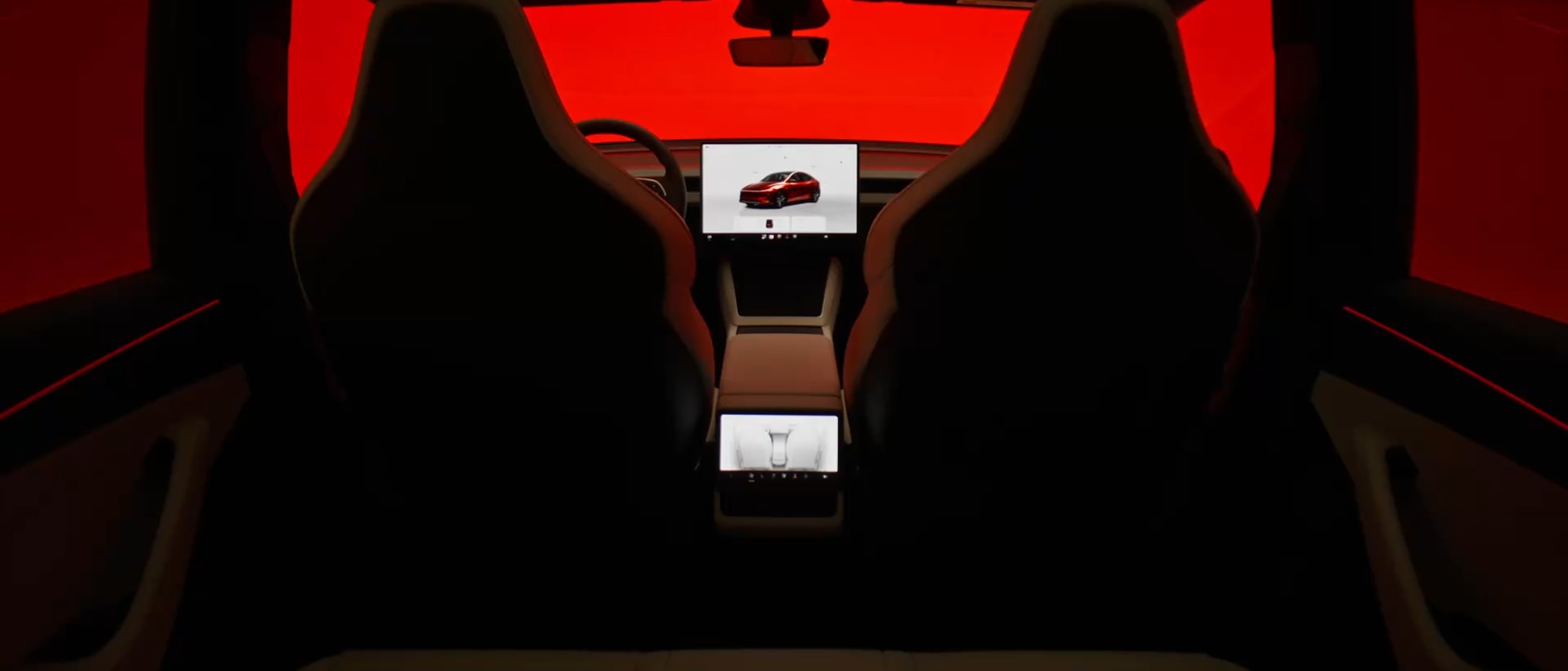 Tesla Model Y 官方内饰工艺图